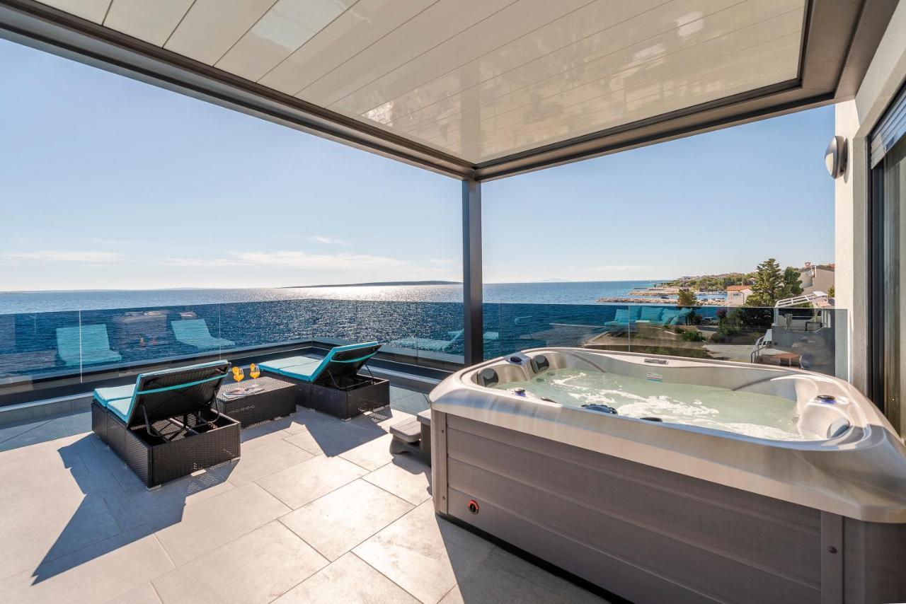 Mediteran Luxury Penthouse With Jacuzzi Mandre Luaran gambar