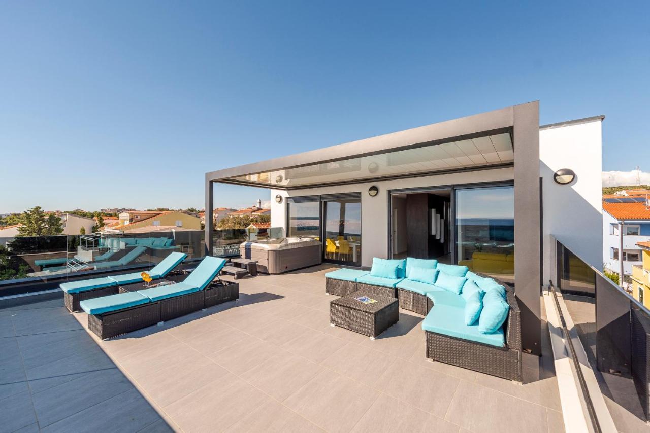 Mediteran Luxury Penthouse With Jacuzzi Mandre Luaran gambar