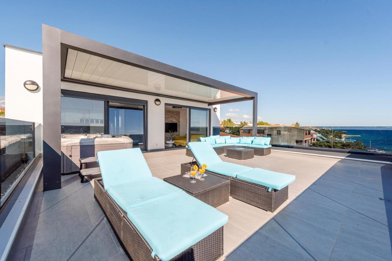 Mediteran Luxury Penthouse With Jacuzzi Mandre Luaran gambar