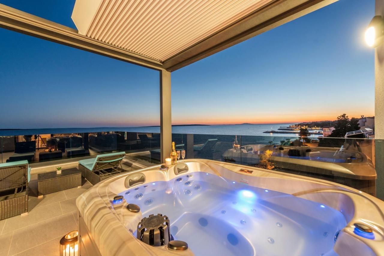 Mediteran Luxury Penthouse With Jacuzzi Mandre Luaran gambar