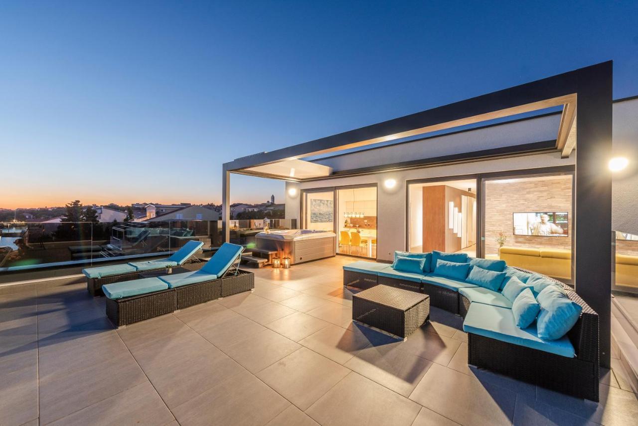 Mediteran Luxury Penthouse With Jacuzzi Mandre Luaran gambar