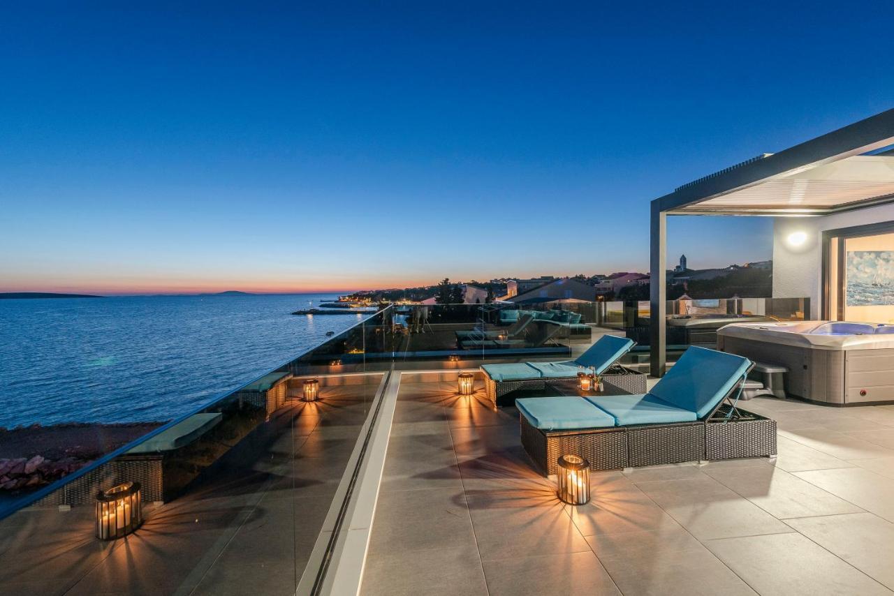 Mediteran Luxury Penthouse With Jacuzzi Mandre Luaran gambar