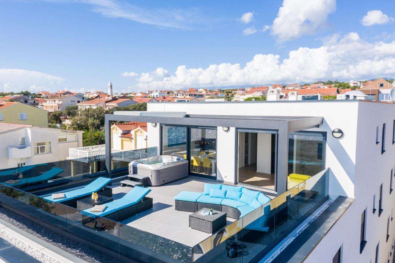 Mediteran Luxury Penthouse With Jacuzzi Mandre Luaran gambar