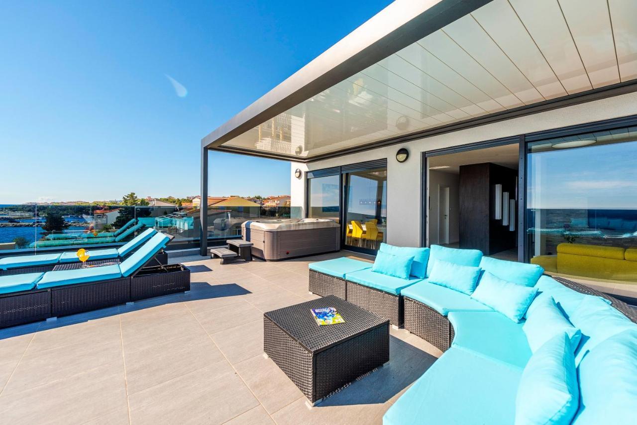 Mediteran Luxury Penthouse With Jacuzzi Mandre Luaran gambar