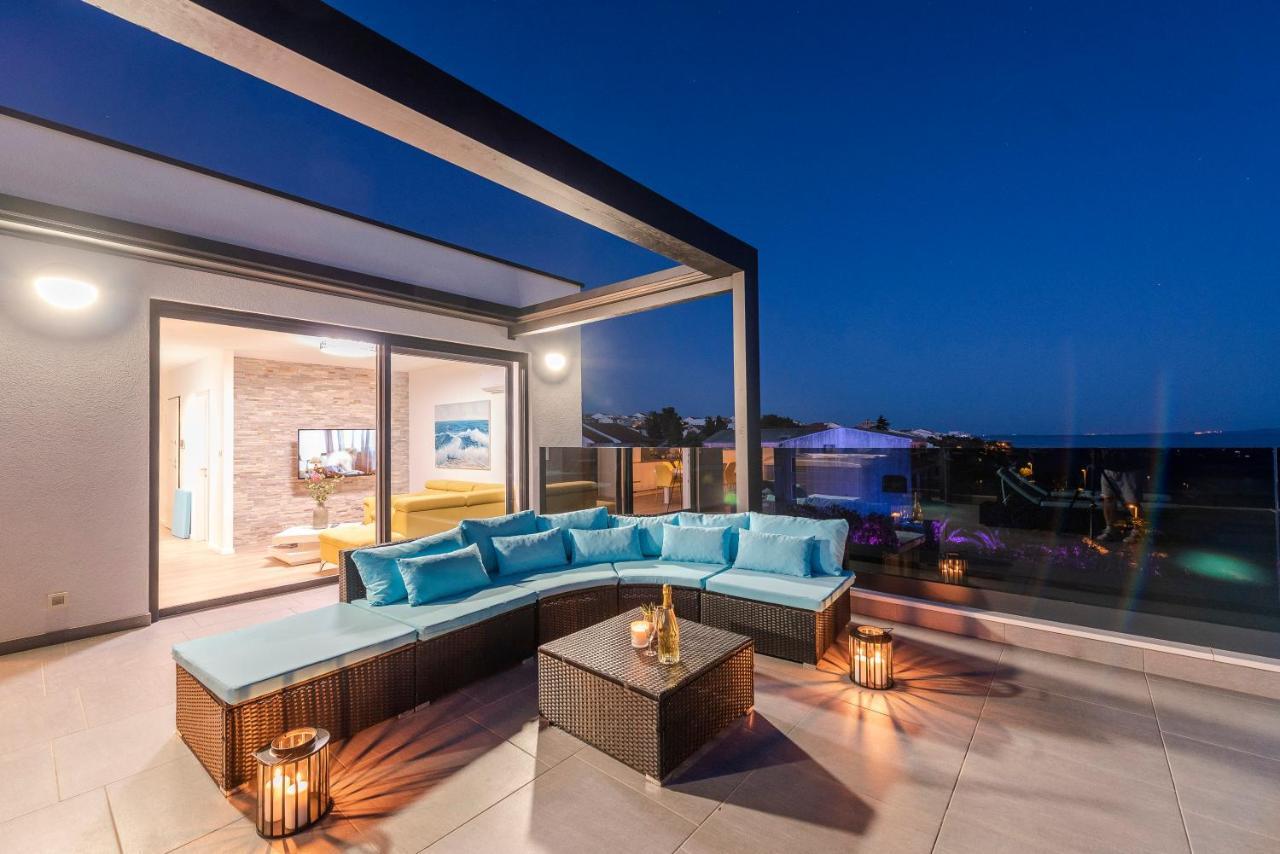 Mediteran Luxury Penthouse With Jacuzzi Mandre Luaran gambar